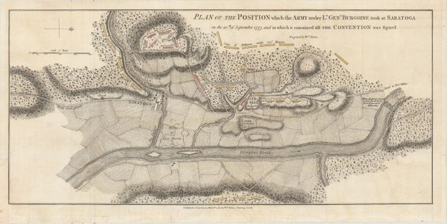 Plan of the Position which the Army under Lt. Genl. Burgoine Took at Saratoga on the 10th of September 1777...