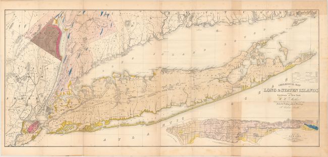 Geological Map of Long & Staten Islands with the Environs of New York