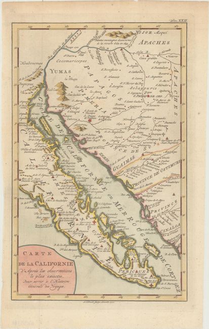 Carte de la Californie d'Apres les Observations le Plus Exactes, pour Servir a l'Histoire Generale des Voyages