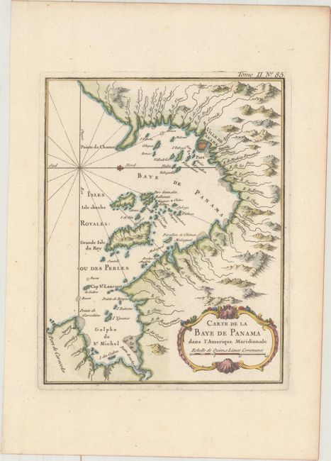 Carte de la Baye de Panama dans l'Amerique Meridionale