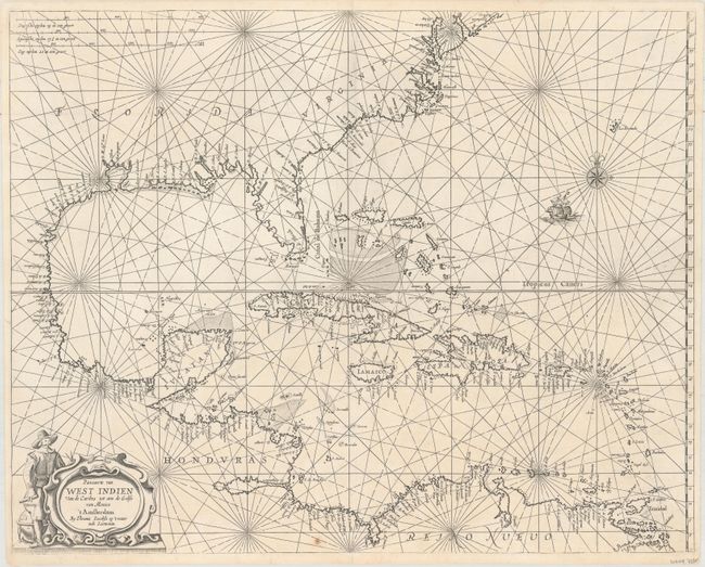 Pascaerte van West Indien van de Caribes tot aen de Golfo van Mexico