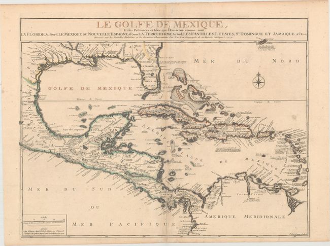Le Golfe de Mexique, et les Provinces et Isles qui l'Environe Comme sont la Floride au Nord, le Mexique ou Nouvelle Espagne...