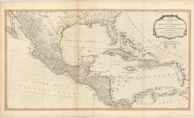 A New and Complete Map of the West Indies Comprehending All the Coasts and Islands Known by That Name by Monsr. D Anville; with Several Emendations and Improvements