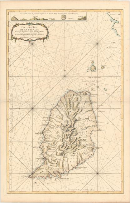 Carte de l'Isle de la Grenade Dressee au Depost des Cartes et Plans de la Marine...