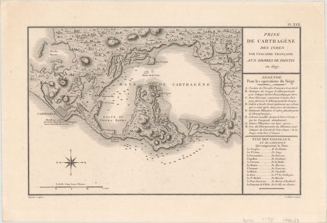 Prise de Carthagene des Indes par l'Escadre Francaise aux Ordres de Pointis en 1697