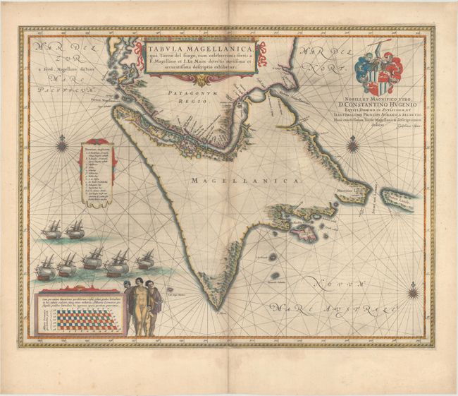 Tabula Magellanica, qua Tierrae del Fuego, cum Celeberrimis Fretis a F. Magellano et I. Le Maire Detectis Novissima et Accuratissima Descriptio Exhibetur