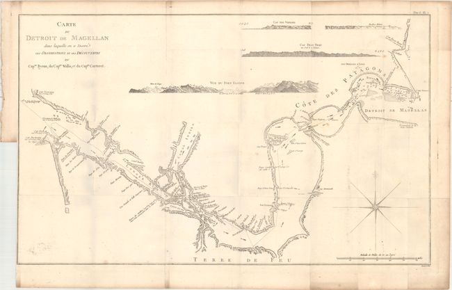 Carte du Detroit de Magellan dans Laquelle on a Insere les Observations et les Decouvertes du Capne. Byron, du Capne. Wallis, et du Capne. Carteret