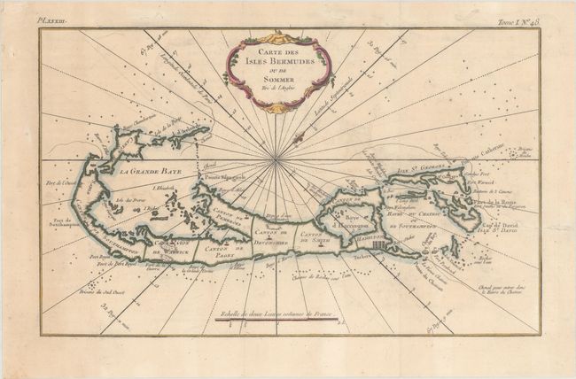 Carte des Isles Bermudes ou de Sommer Tire de l'Anglois