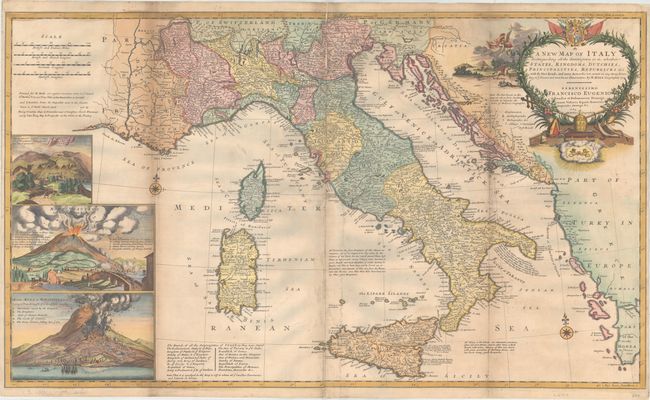 A New Map of Italy Distinguishing All the Sovereignties in It, Whether States, Kingdoms, Dutchies, Principalities, Republicks &c...