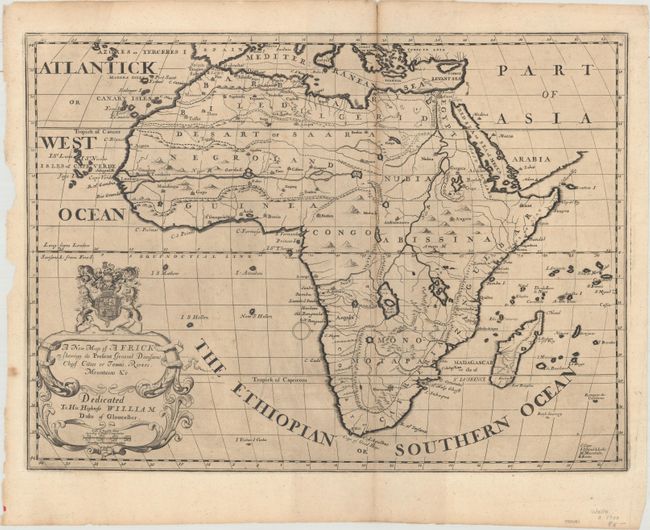 A New Map of Africk Shewing its Present General Divisions Cheif Cities or Towns, Rivers, Mountains &c.