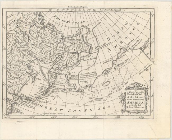 A New Map of the North East Coast of Asia, and North West Coast of America, with the Late Russian Discoveries