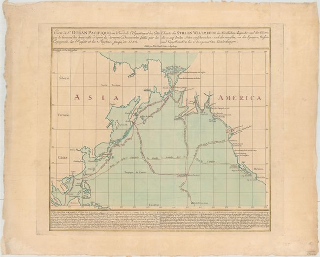 Carte de l'Ocean Pacifique au Nord de l'Equateur... / Charte des Stillen Weltmeers im Nordlichen Aequator...