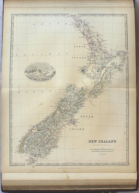 Handy Royal Atlas of Modern Geography Exhibiting the Present Condition of Geographical Discovery and Research in the Several Countries, Empires, and States of the World