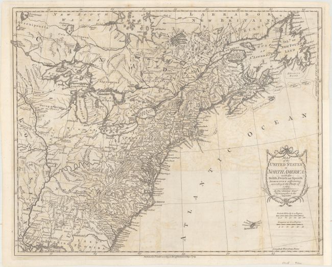 Map of the United States in North America: with the British, French and Spanish Dominions Adjoining, According to the Treaty of 1783