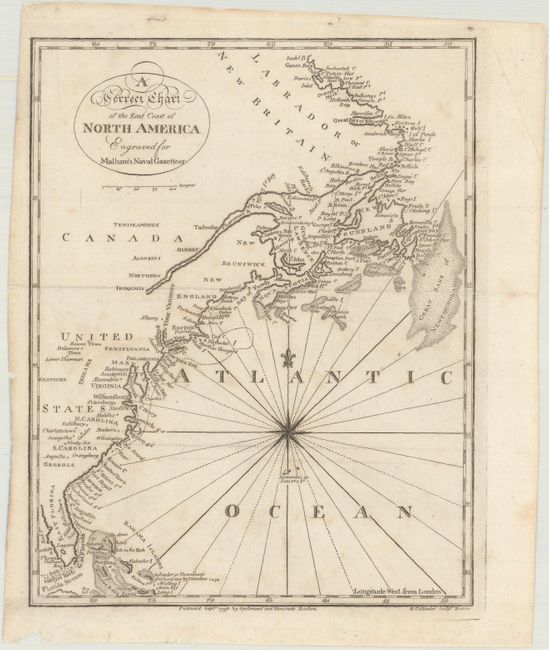 A Correct Chart of the East Coast of North America