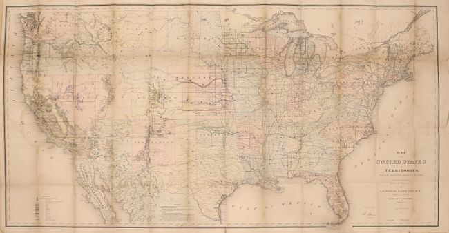 Map of the United States and Territories, Showing the Extent of Public Surveys and Other Details... [bound in] Report of the Commissioner of General Land Office, for the Year 1867