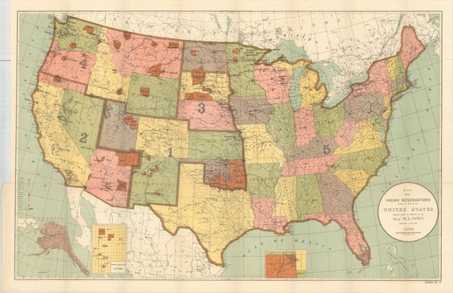 Map Showing Indian Reservations Within the Limits of the United States...