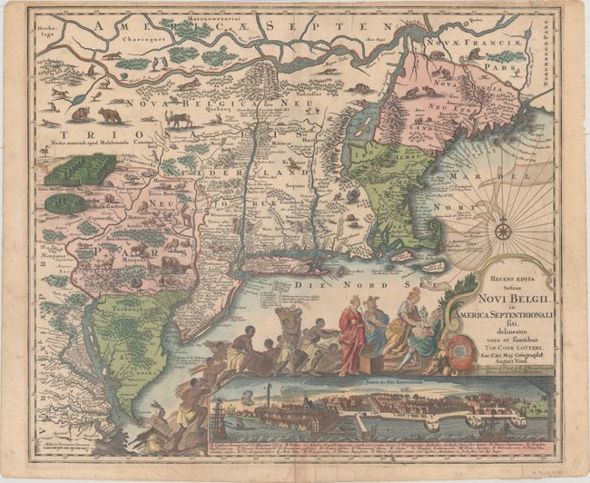 Recens Edita Totius Novi Belgii, in America Septentrionali siti, Delineatio Cura et Sumtibus