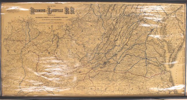 Map of the Richmond and Louisville R.R. Connecting the Railroads of Virginia with the Railroads of Kentucky...