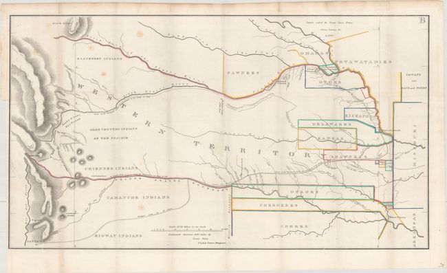 [Untitled - Route of Col. Dodge's Expedition from Fort Leavenworth to the Rocky Mountains]