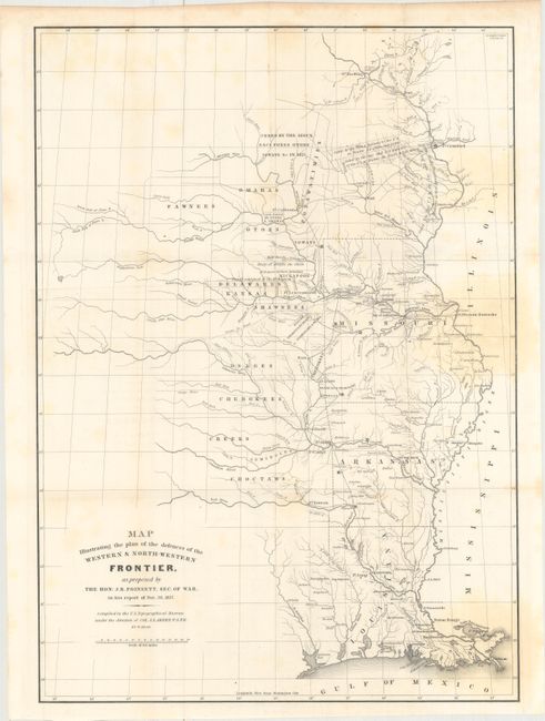 Map Illustrating the Plan of the Defences of the Western & North-Western Frontier...