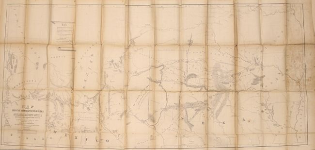 Map of the Country Between the Frontiers of Arkansas and New Mexico... [bound with] Map of the Country Upon Upper Red River Explored in 1852