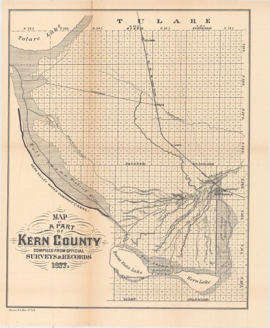 Map of a Part of Kern County... [in set with] Map of Part of Kern County Showing Various Irrigating Ditches and Adjacent Lands [and] Map of McClung Ranch [and] Map of Belle View Ranch