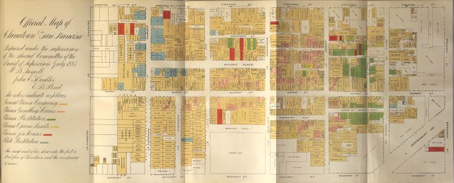Official Map of Chinatown in San Francisco [bound in] San Francisco Municipal Reports for the Fiscal Year 1884-85...