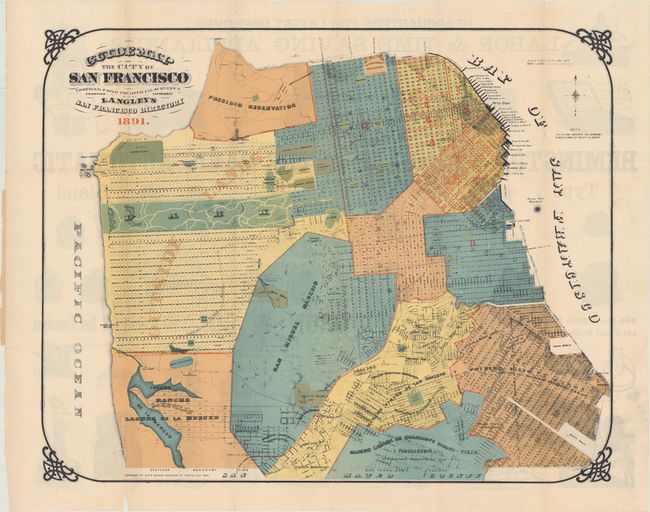 Guide Map of the City of San Francisco Compiled from the Official Surveys &c. [with] Langley's San Francisco Directory for the Year Commencing May, 1891...