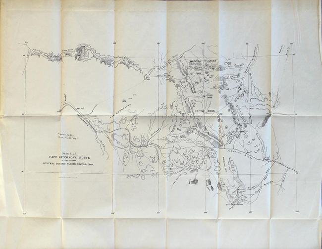 Sketch of Capt. Gunnison's Route to Sept. 20, 1853 Central Pacific Railroad Exploration [together with original report and maps]
