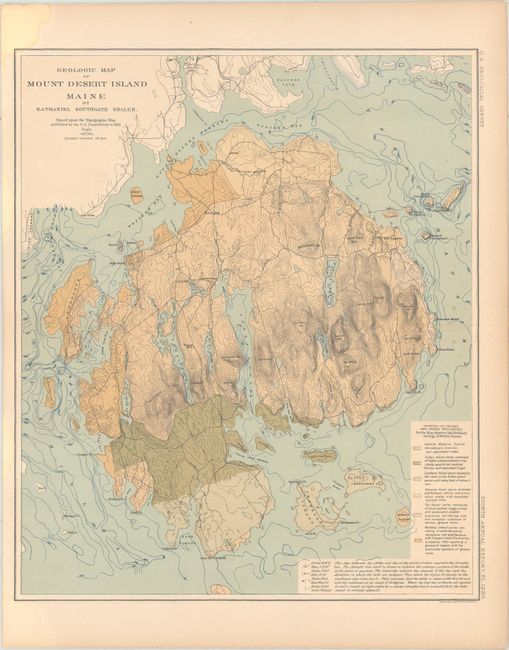 Geologic Map of Mount Desert Island Maine [together with] Quaternary Deposits of Mount Desert Island Maine