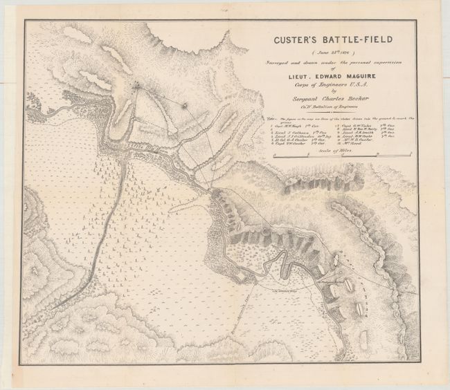 Custer's Battle-Field (June 25th 1876) Surveyed and Drawn Under the Personal Supervision of Lieut. Edward Maguire Corps of Engineers U.S.A. [together with] Annual Report of Lieutenant Edward Maguire