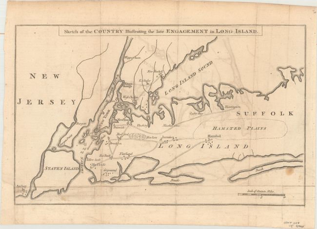 Sketch of the Country Illustrating the Late Engagement in Long Island