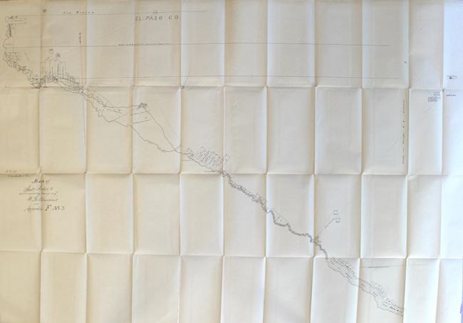 Map of Salt Lakes to Accompany Statement of W.B. Blanchard in Appendix F No. 3 [bound in report with] Sketch of El Paso, Texas, and Vicinity; Showing Position of Astronomical Monument of 1878 Near Ft. Bliss