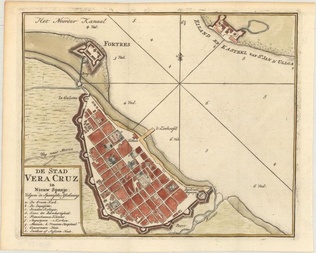 De Stad Vera Cruz in Nieuw Spanje: Volgens de Spaansche Aftekening