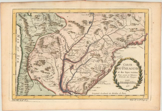 Carte du Paraguay et des Pays Voisins, pour Servir a l'Histoire Generale des Voyages