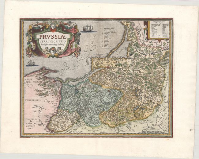 Prussiae Vera Descriptio. Per Gaspar. Henneberg. Erlichens