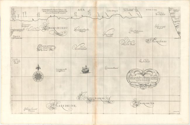 Carta Particolare della Parte Orientale del' Isola di Iezo con li Stretto fra America e la detta Isola ... d'Asia Carta XVIII