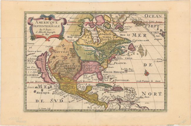 Americque Septentrionale par N. Sanson d'Abbeville Geographe du Roy