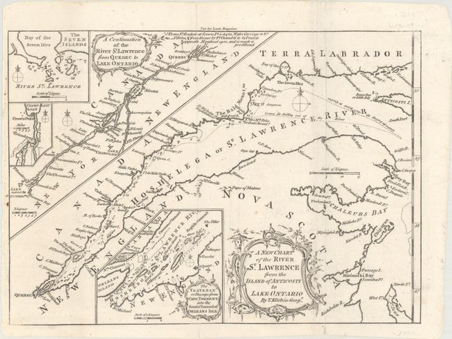 A New Chart of the River St. Lawrence from the Island of Anticosti to Lake Ontario