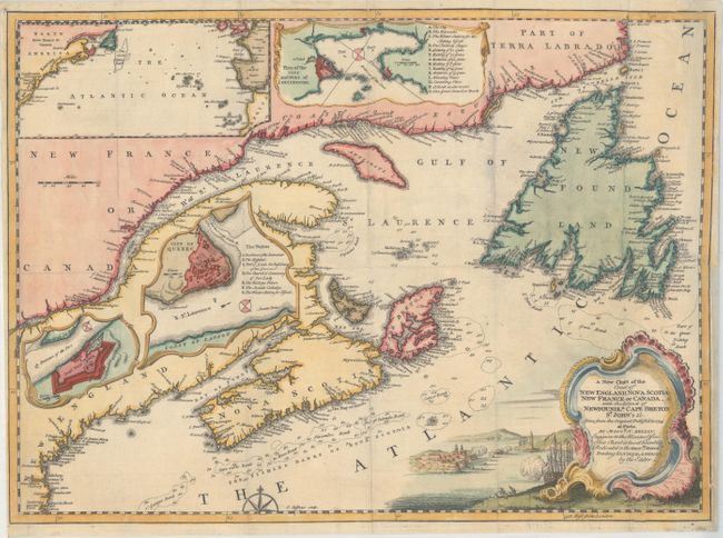 A New Chart of the Coast of New England, Nova Scotia New France or Canada, with the Islands of Newfoundld. Cape Breton St. John's &c. Done from the Original Publish'd in 1744...