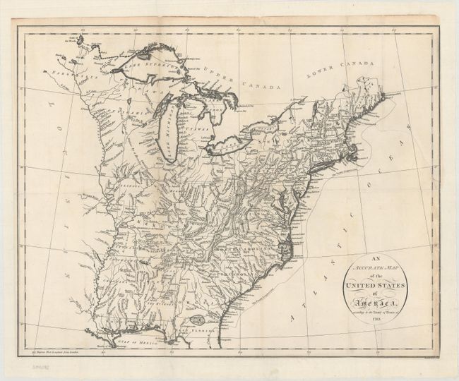 An Accurate Map of the United States of America, According to the Treaty of Peace of 1783