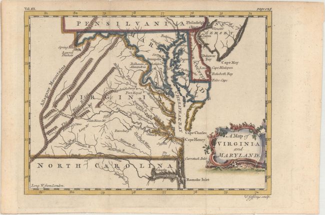A Map of Virginia and Maryland