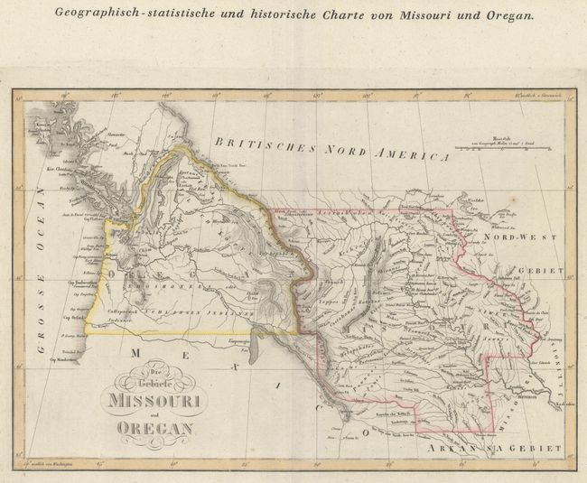 Geographisch-Statistische und Historische Charte von Missouri und Oregan