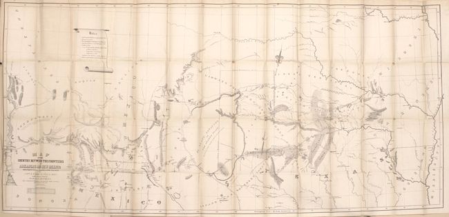 Map of the Country Between the Frontiers of Arkansas and New Mexico... [bound with] Map of the Country Upon Upper Red-River Explored in 1852