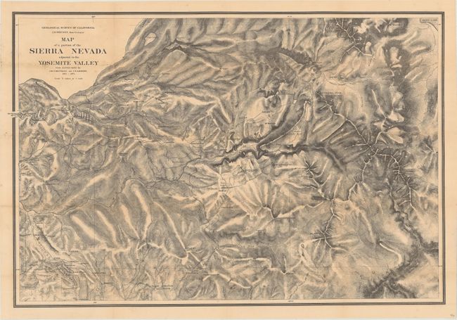 Map of a Portion of the Sierra Nevada Adjacent to the Yosemite Valley...