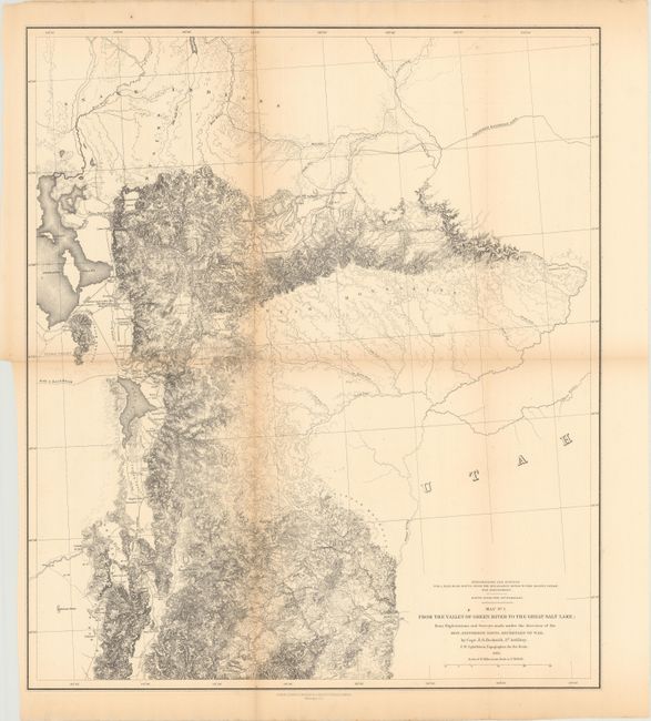 Map. No. 1. From the Valley of Green River to the Great Salt Lake... [and] Map No. 3 From the Humboldt Mountains to the Mud Lakes... [and] Map. No. 4 From the Valley of the Mud Lakes to the Pacific Ocean