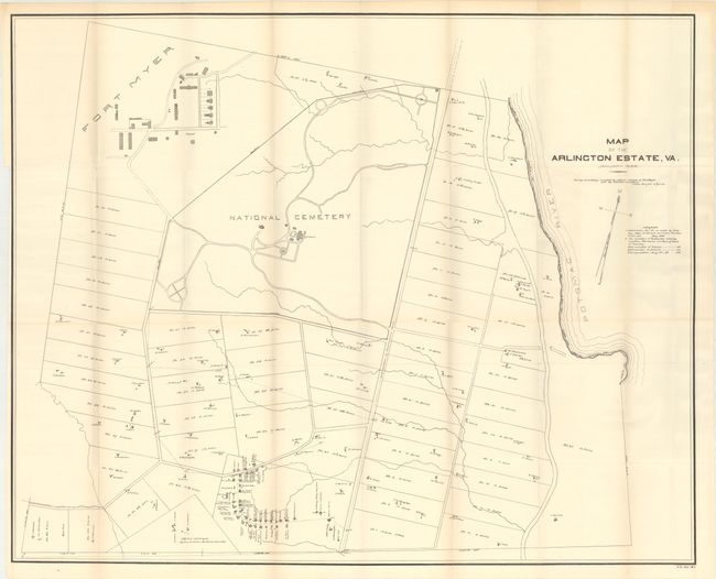 Map of the Arlington Estate, VA. [with report] Military Reservation of Fort Myer and Arlington, VA...