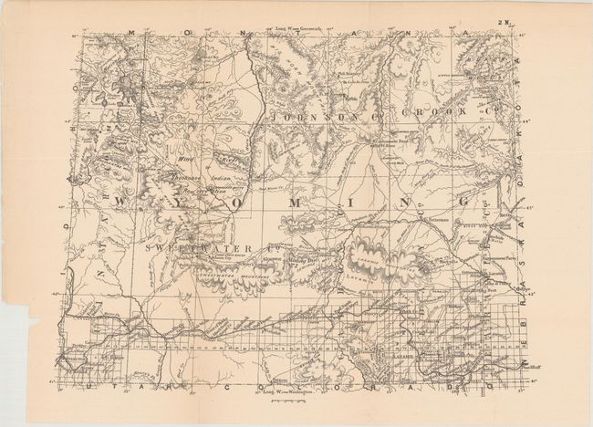 Old World Auctions - Auction 166 - Lot 298 - [Untitled - Map of Wyoming ...