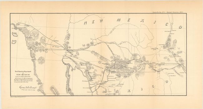 Head Quarters Department of New Mexico Santa Fe, N.M. December 25, 1862